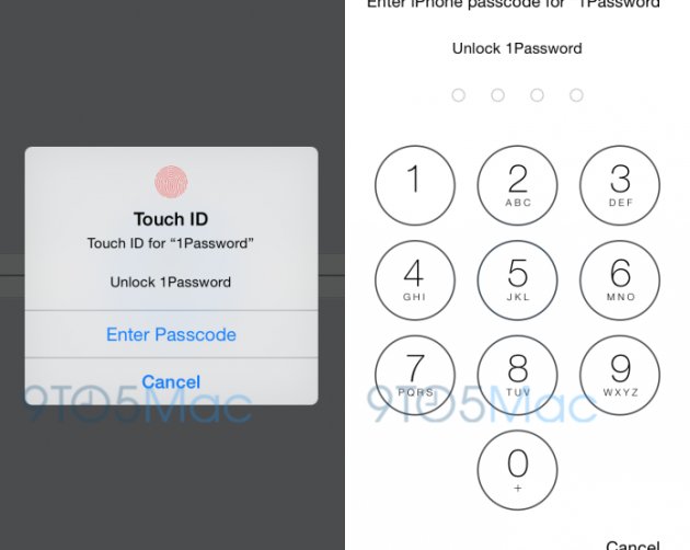 Разработчики 1Password показали, как приложения будут работать с Touch ID и Расширениями в iOS 8 (видео)